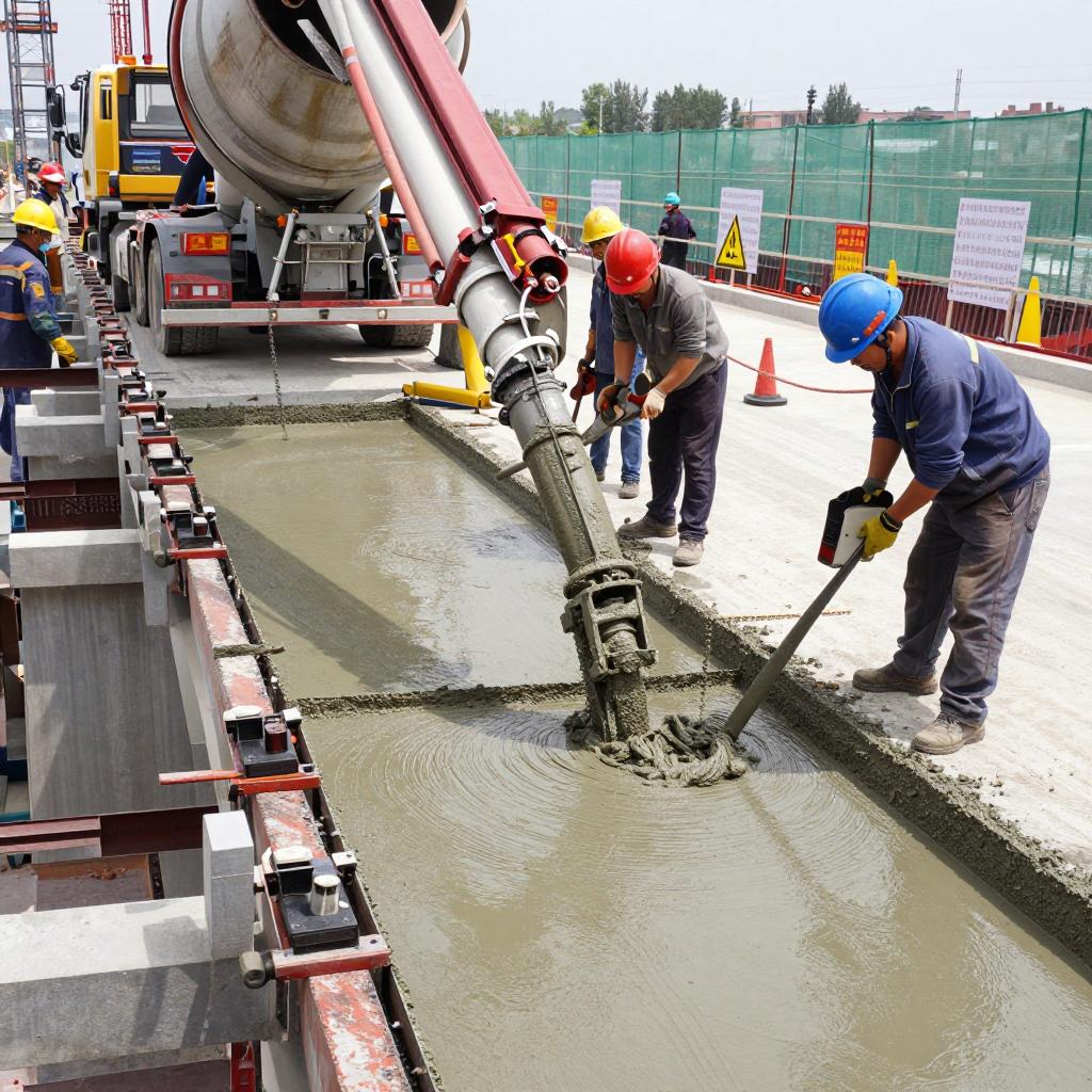 湖南张官高速洞庭溪沅水特大桥桥面UHPC湿接缝浇筑圆满完成第一张图