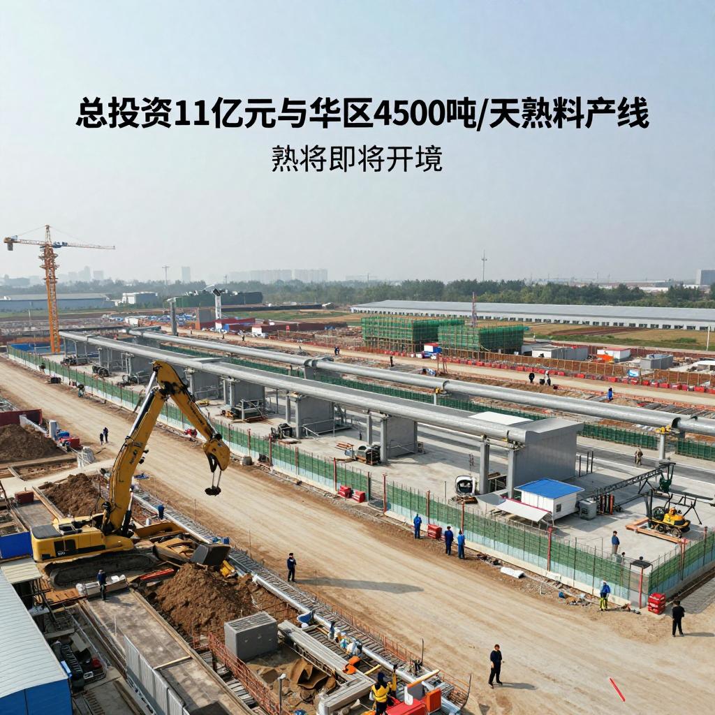 总投资11亿元,华东地区一4500t/d熟料生产线即将开建! 总投资11亿元,华东地区一4500t/d熟料生产线即将开建!