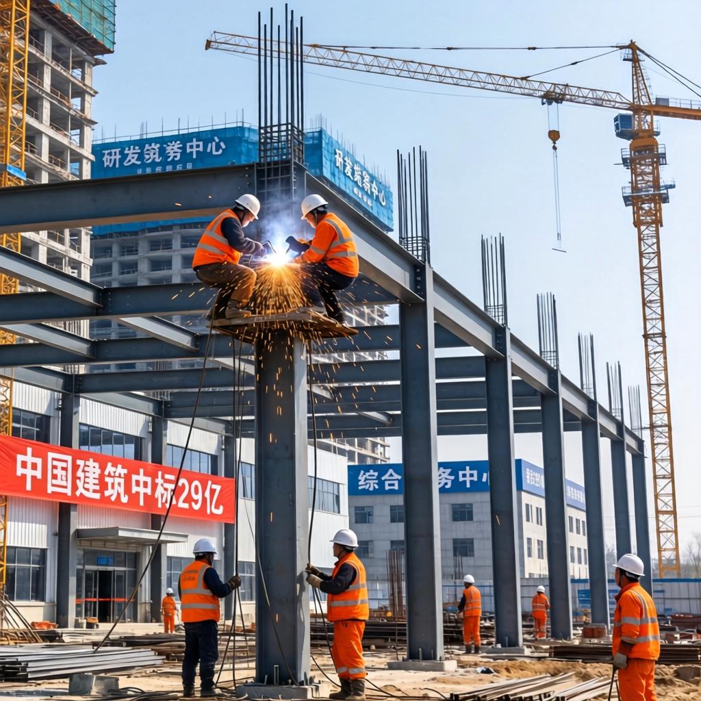 中国建筑中标29亿第一张图