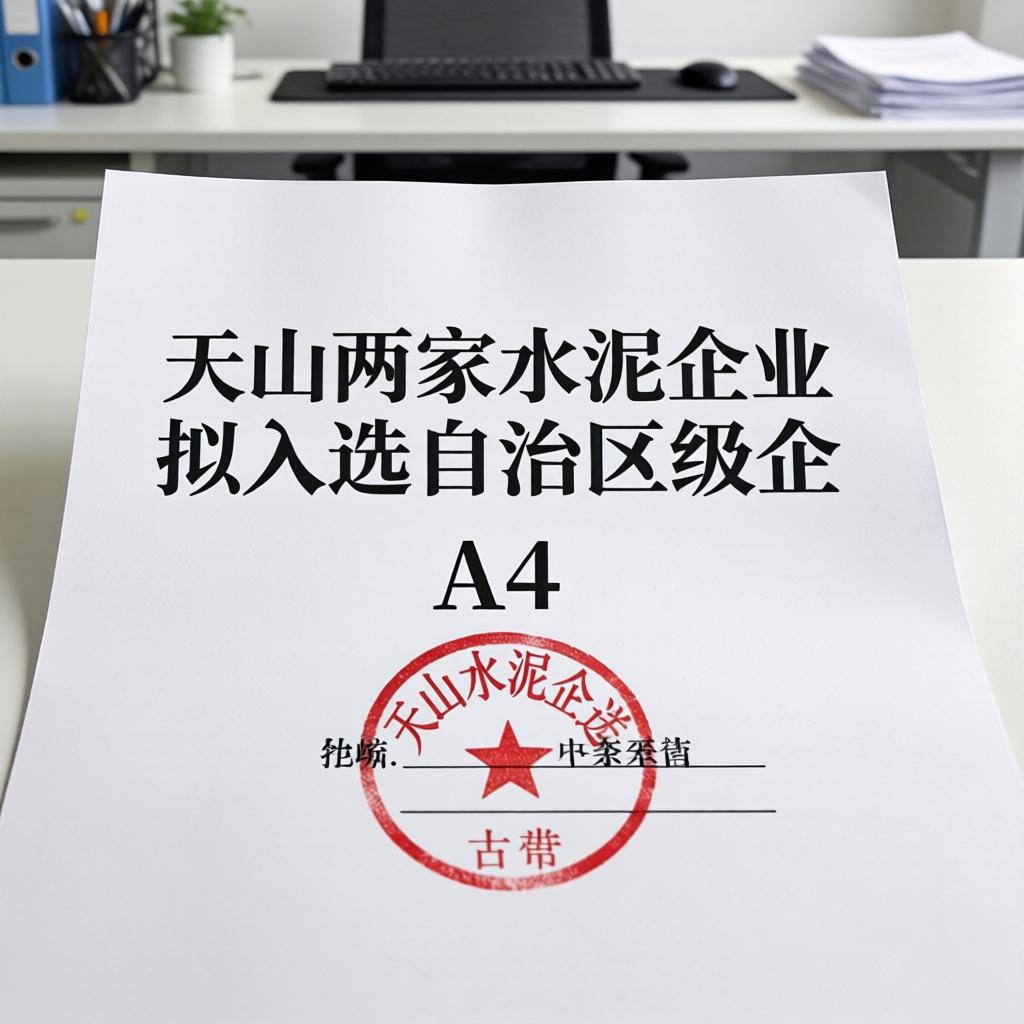 天山两家水泥企业拟入选自治区级企业技术中心