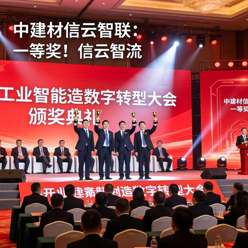 中建材信云智联:一等奖!信云智联亮相第十七届建材行业智能制造数字转型大会 中建材信云智联:一等奖!信云智联亮相第十七届建材行业智能制造数字转型大会