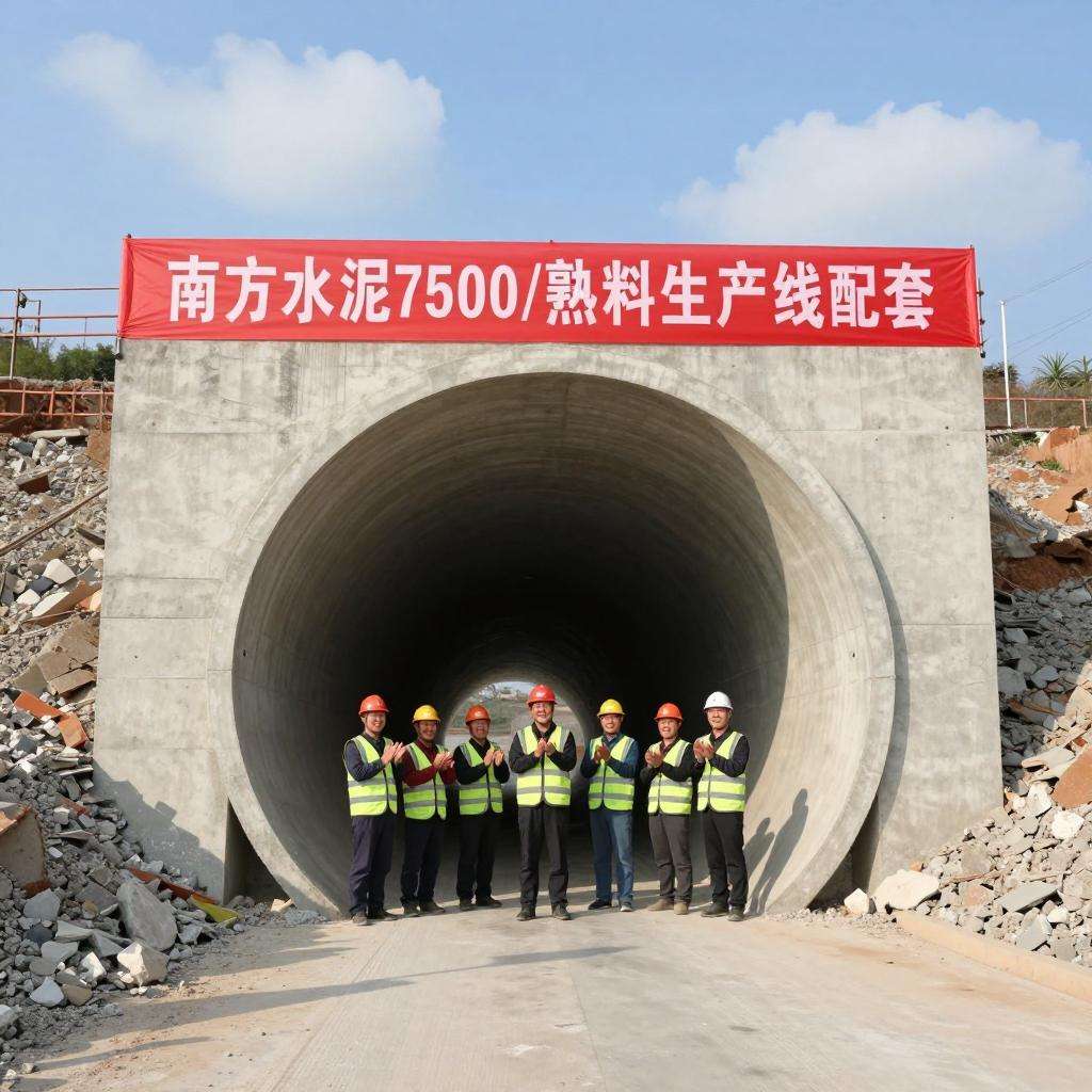 南方水泥7500t/d熟料生产线配套项目迎新进展 南方水泥7500t/d熟料生产线配套项目迎新进展
