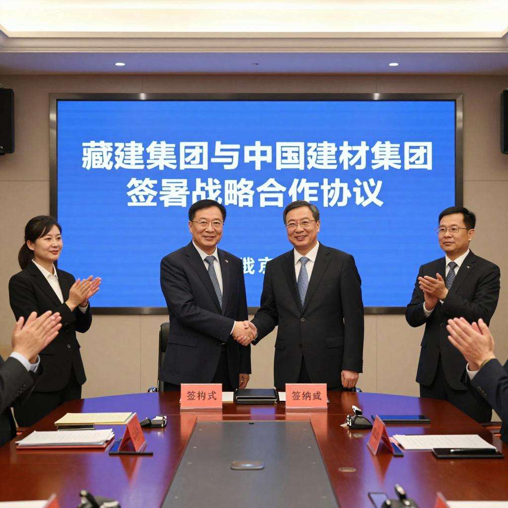 藏建集团与中国建材集团签署战略合作协议 藏建集团与中国建材集团签署战略合作协议
