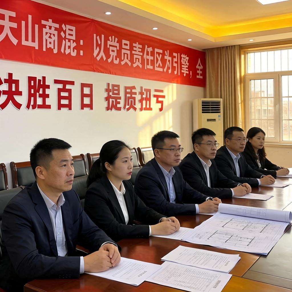 天山商混：以“党员责任区”为引擎，全力冲刺“决胜百日 提质扭亏”目标
