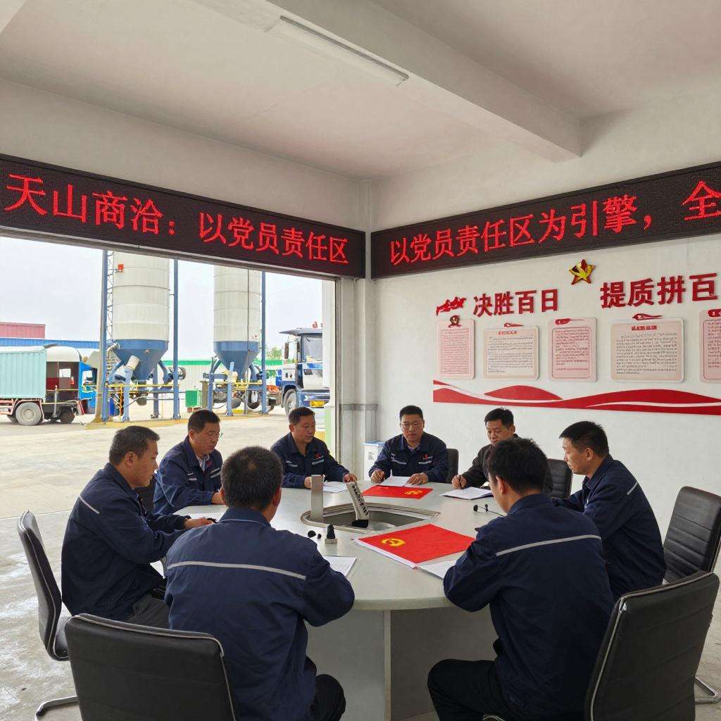 天山商混：以“党员责任区”为引擎，全力冲刺“决胜百日 提质扭亏”目标