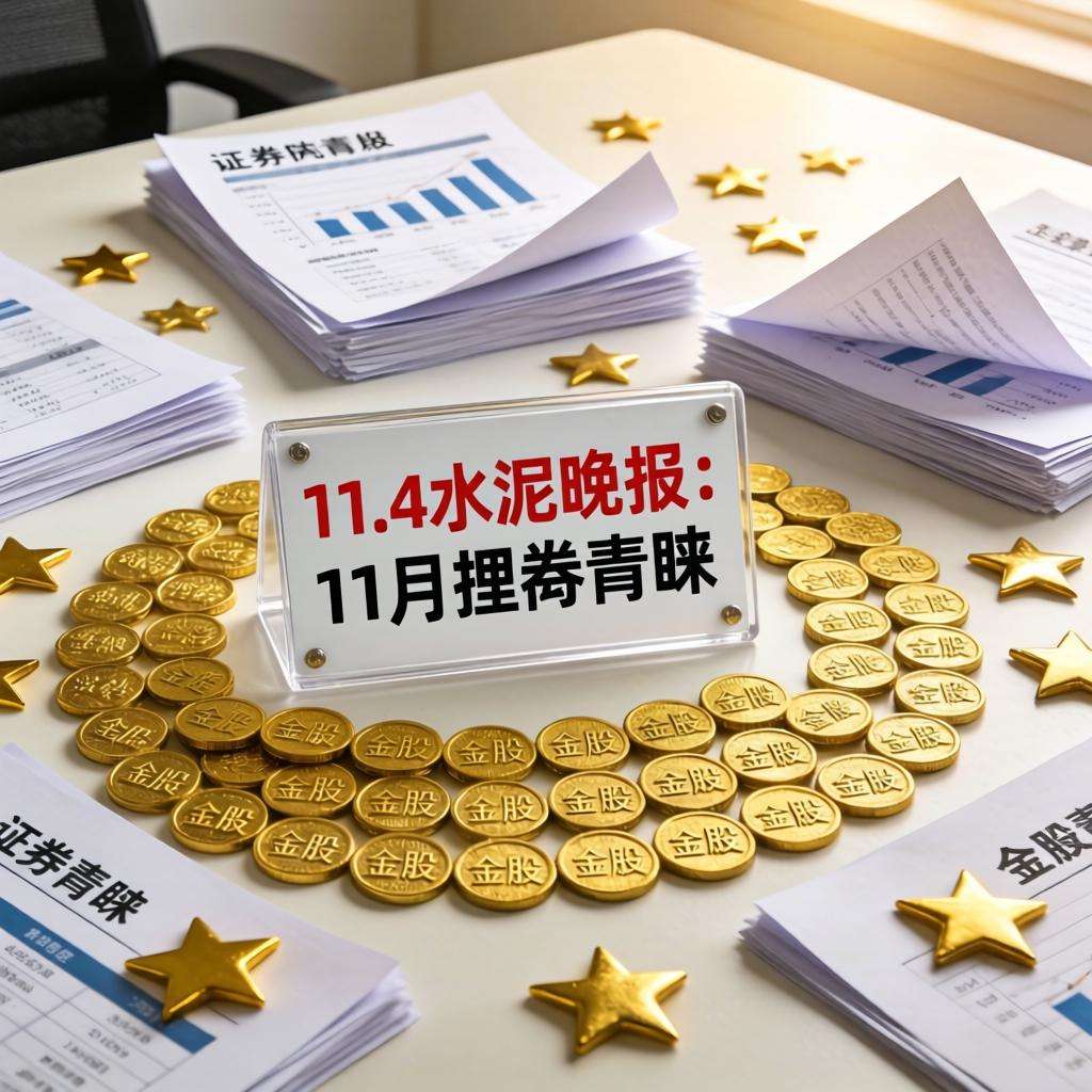 11.4水泥晚报：11月券商青睐金股；A股震荡沪指微跌；对话淡马锡谈投资组合