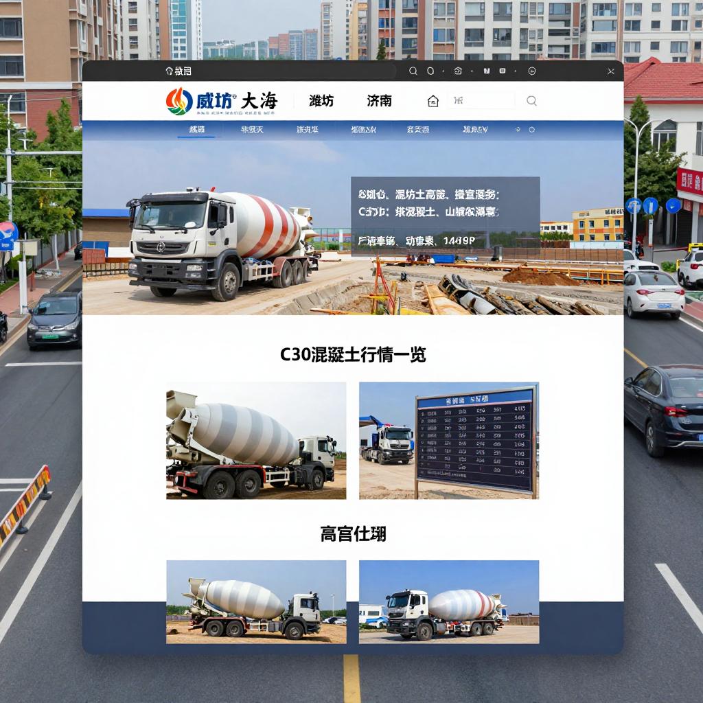 混凝土价格：威海、潍坊、济南...山东省热门城市 C30混凝土行情一览