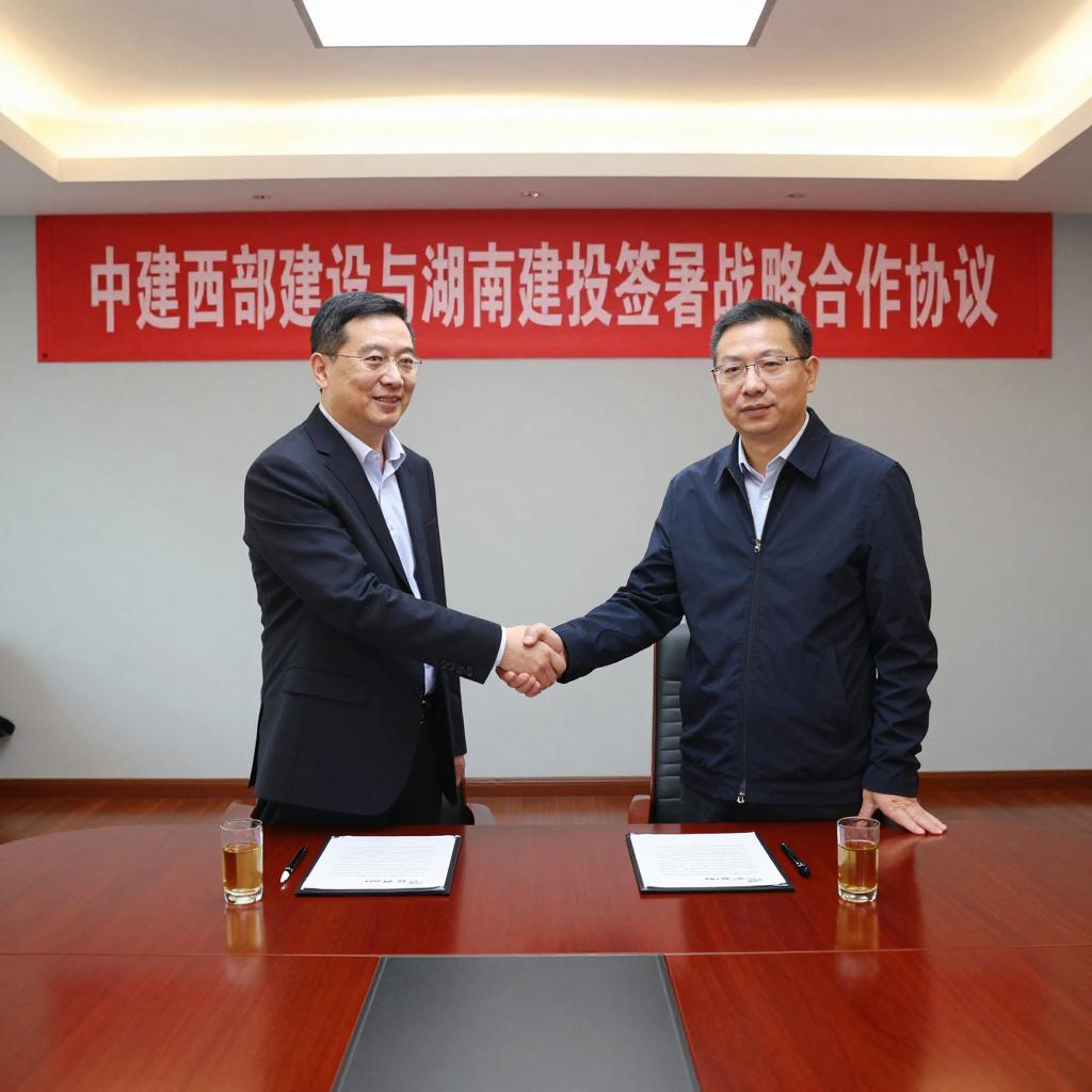 中建西部建设与湖南建投签署战略合作协议