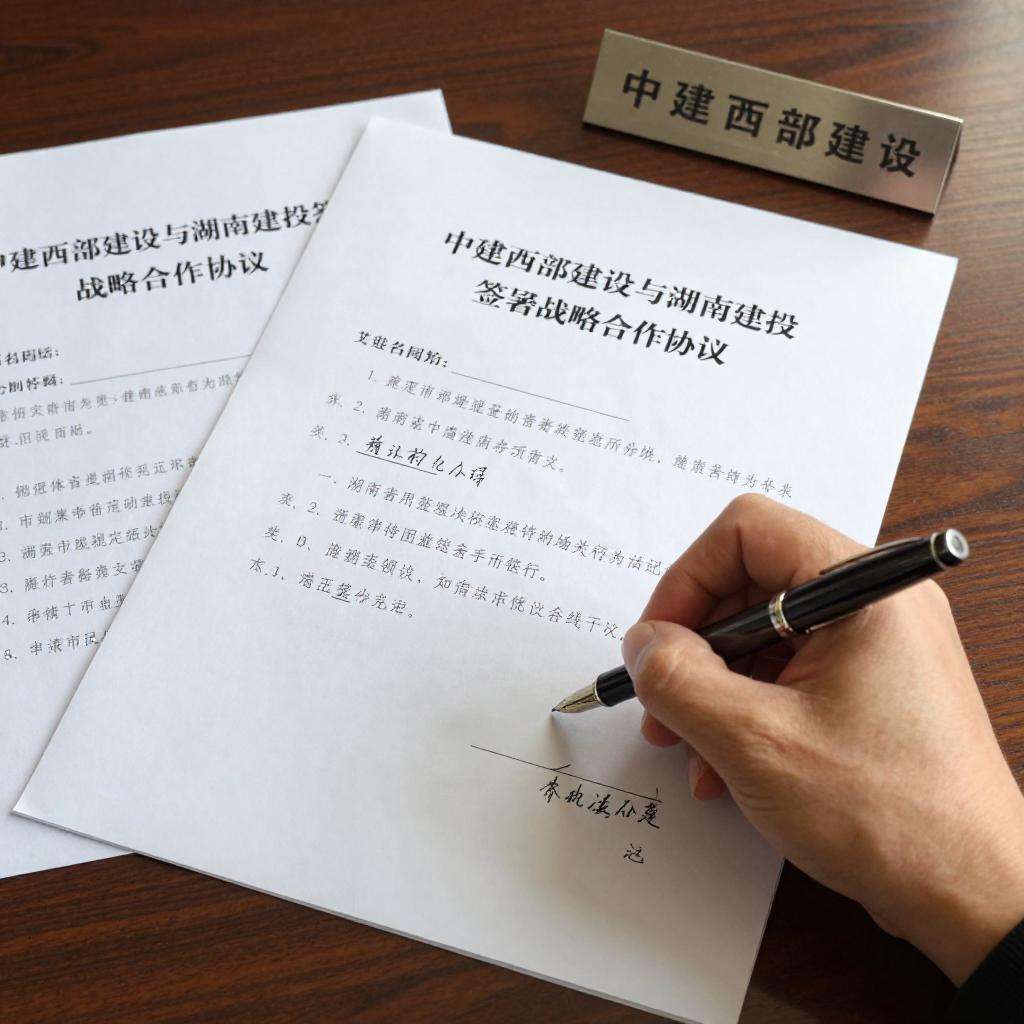 中建西部建设与湖南建投签署战略合作协议第一张图