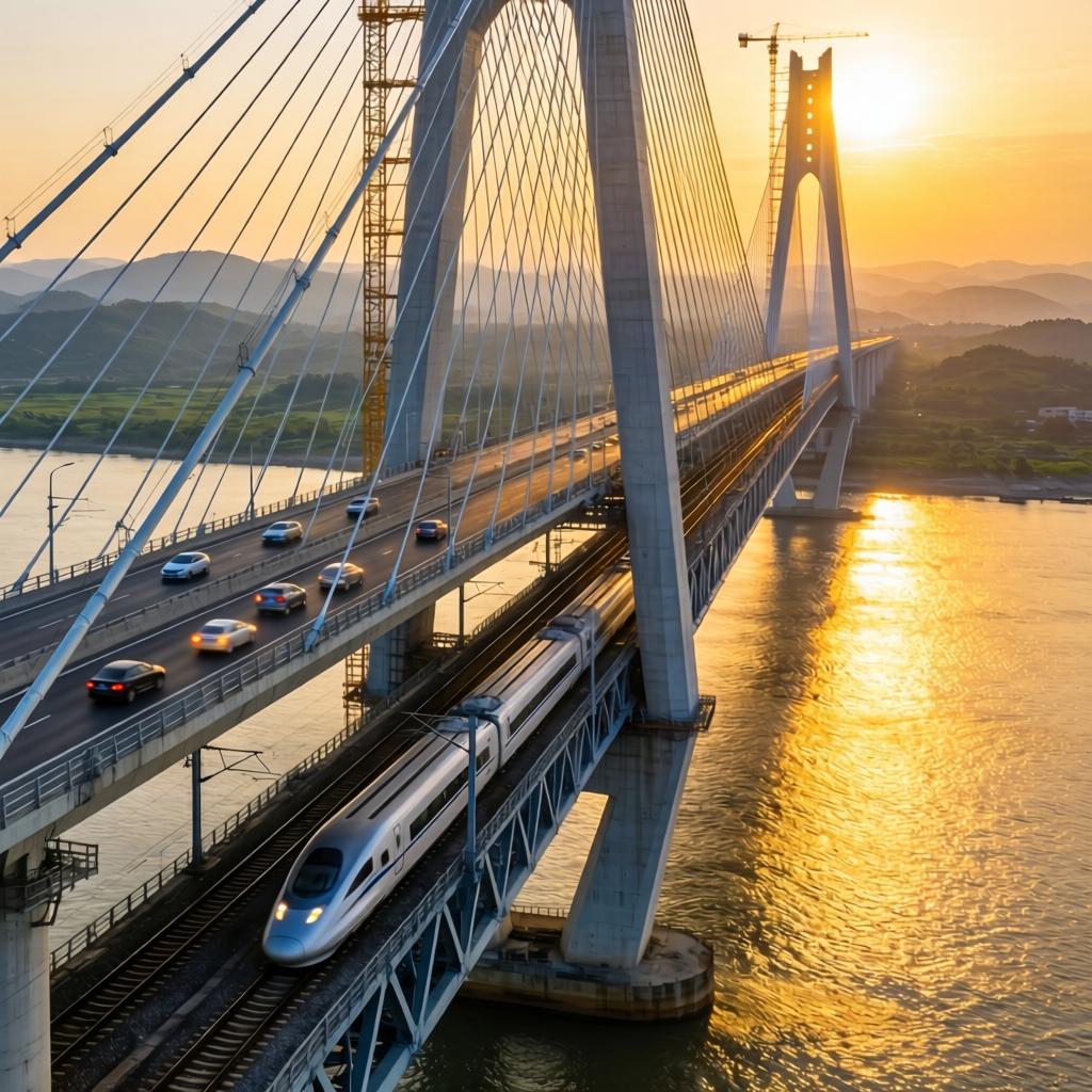 世界首座！海螺水泥助力双层斜拉—悬索协作体系桥梁建成通车！