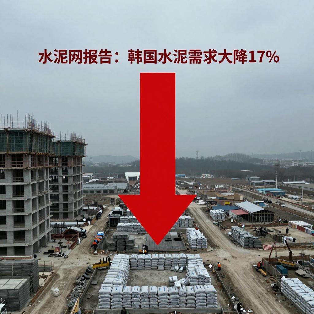 水泥网报告：韩国水泥需求大降17% 成中国最大熟料进口国