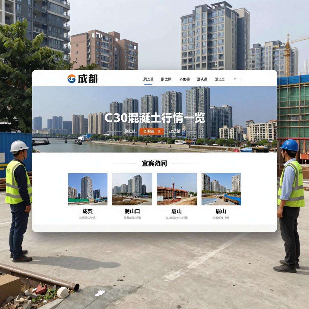 混凝土价格：成都、宜宾、眉山...四川省热门城市 C30混凝土行情一览