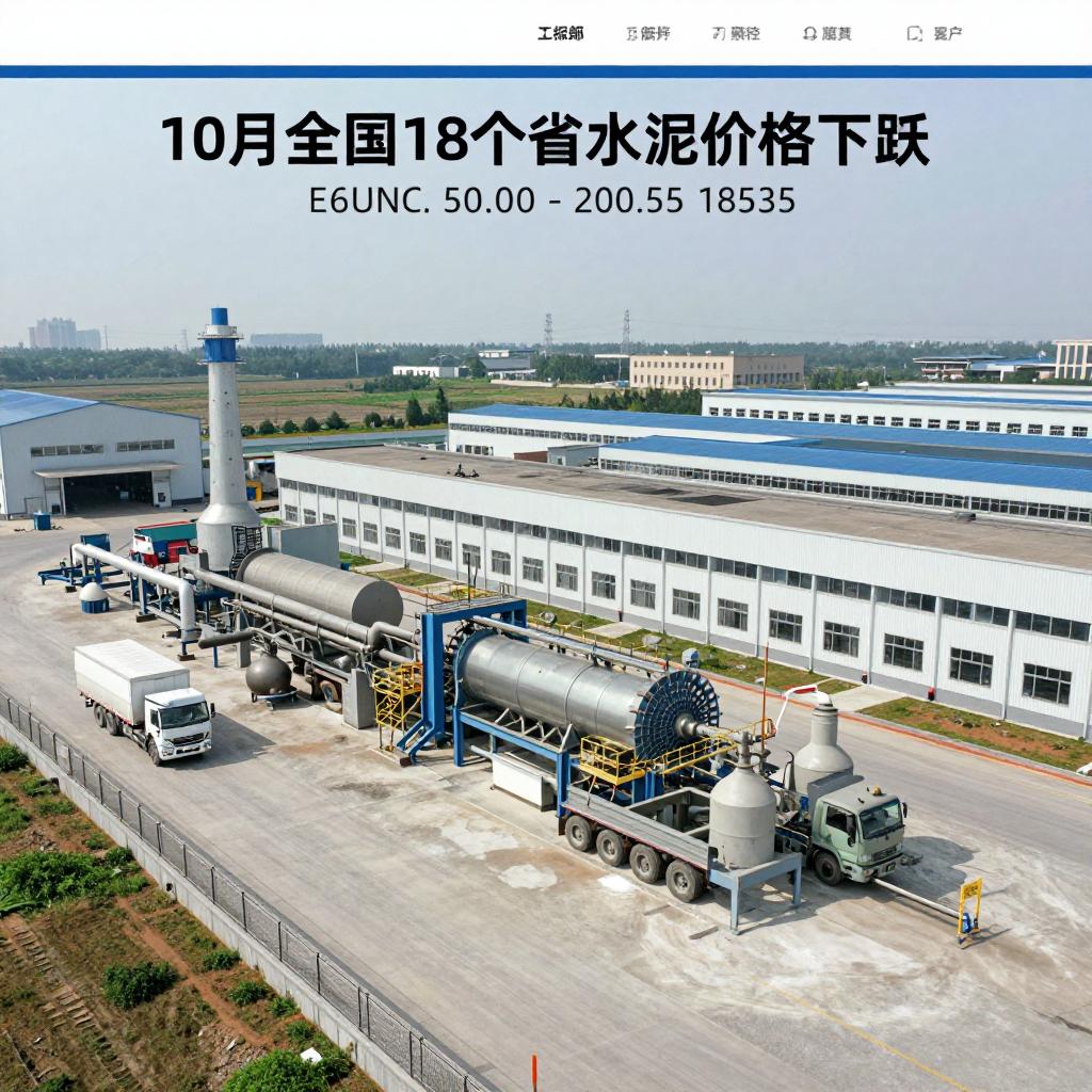 10月全国18个省水泥价格下跌! 10月全国18个省水泥价格下跌!