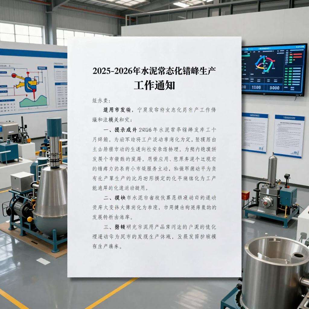 宁夏发布2025-2026年水泥常态化错峰生产工作通知第三张图