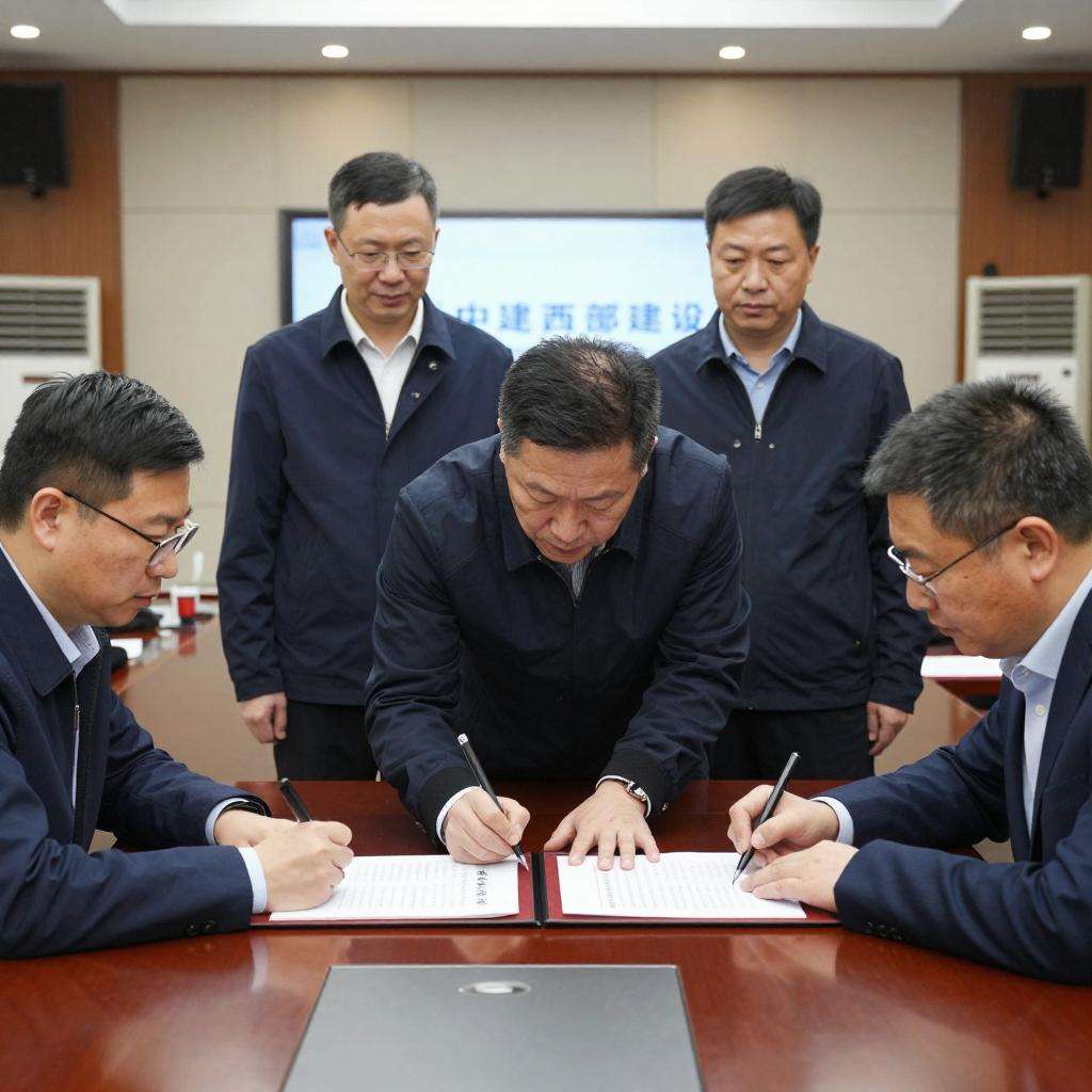 中建西部建设与湖南建投签署战略合作协议第一张图