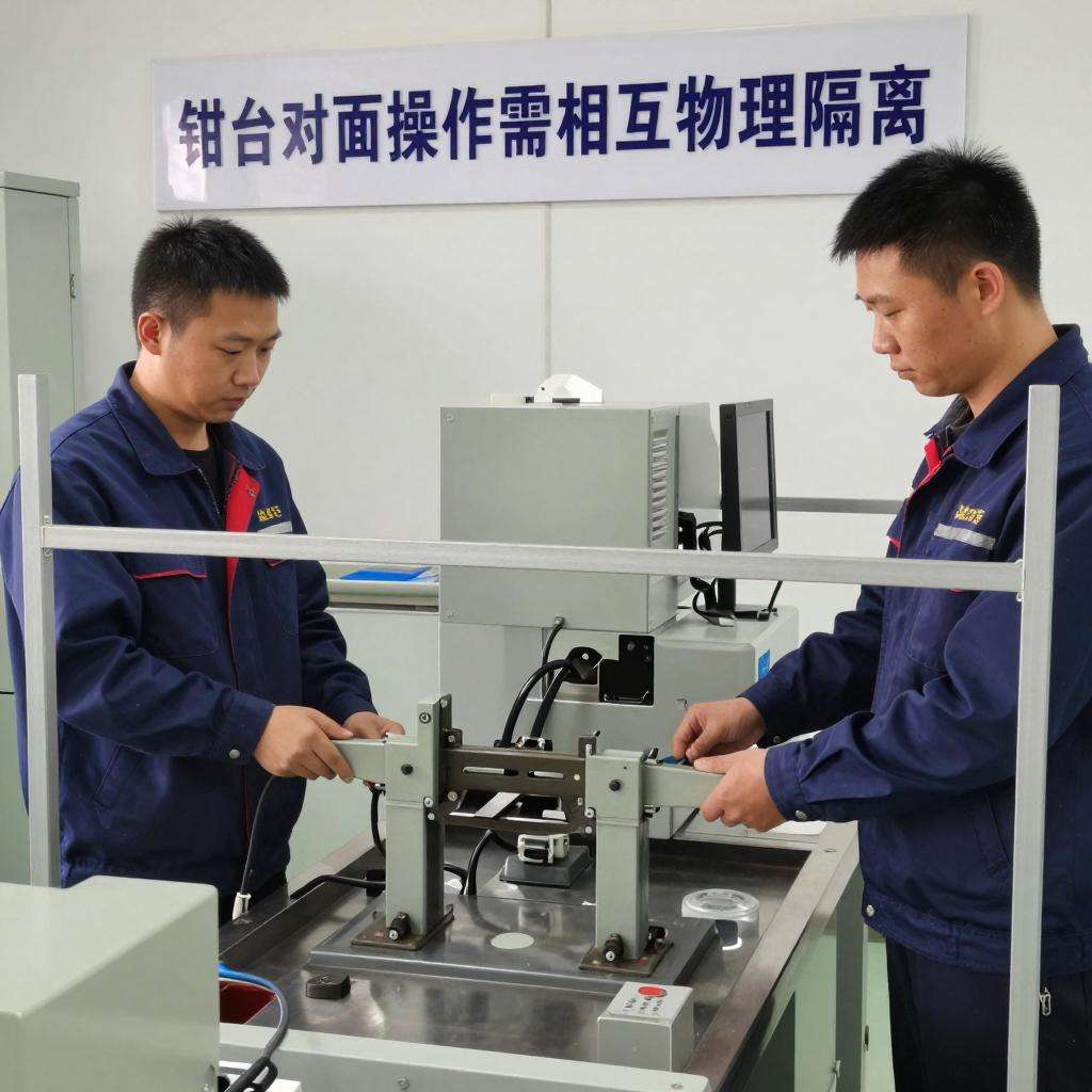 安全提醒：钳台对面操作相互要有物理隔离第一张图