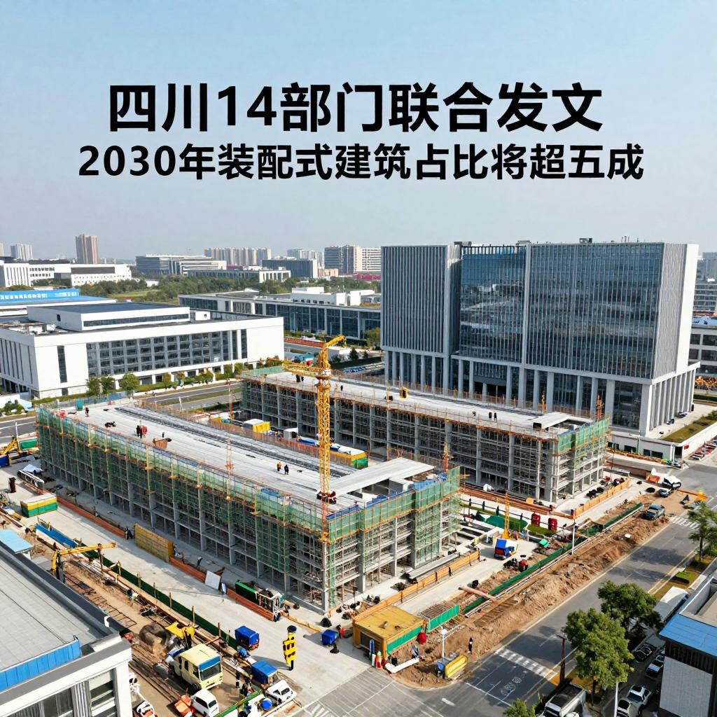 四川14部门联合发文 2030年装配式建筑占比将超五成 四川14部门联合发文 2030年装配式建筑占比将超五成
