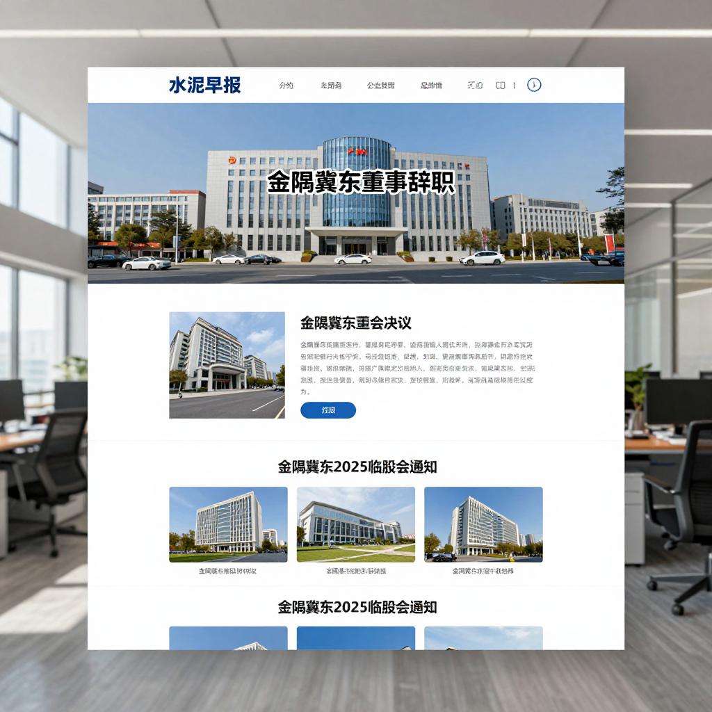 10.13水泥早报：金隅冀东董事辞职；金隅冀东董事会决议 ；金隅冀东2025临股会通知