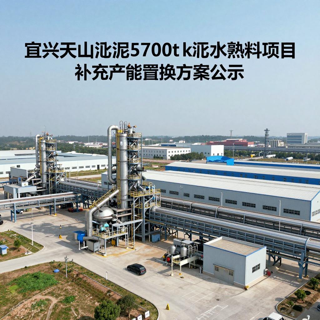 宜兴天山水泥5700t/d水泥熟料项目补充产能置换方案公示 宜兴天山水泥5700t/d水泥熟料项目补充产能置换方案公示