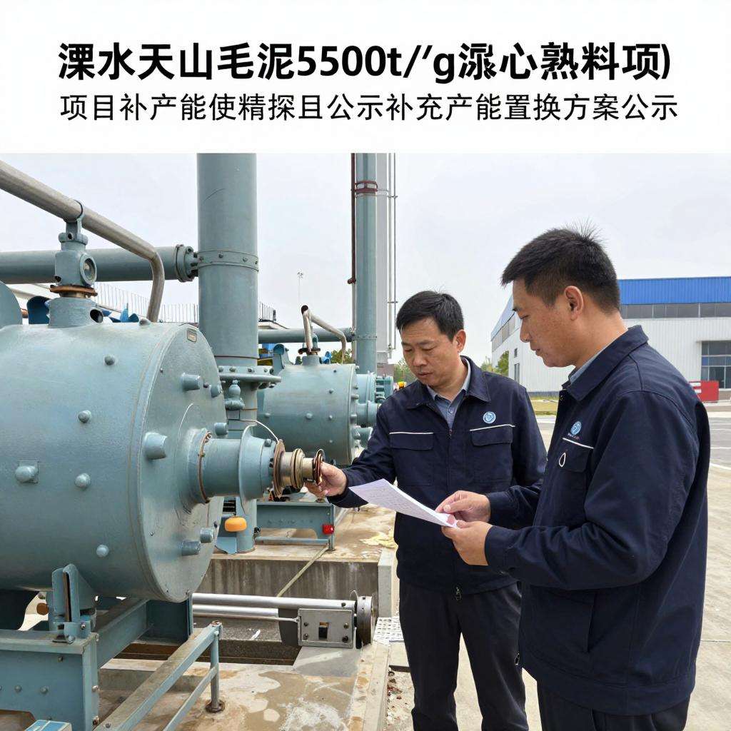溧水天山水泥5500t/d水泥熟料项目补充产能置换方案公示第一张图
