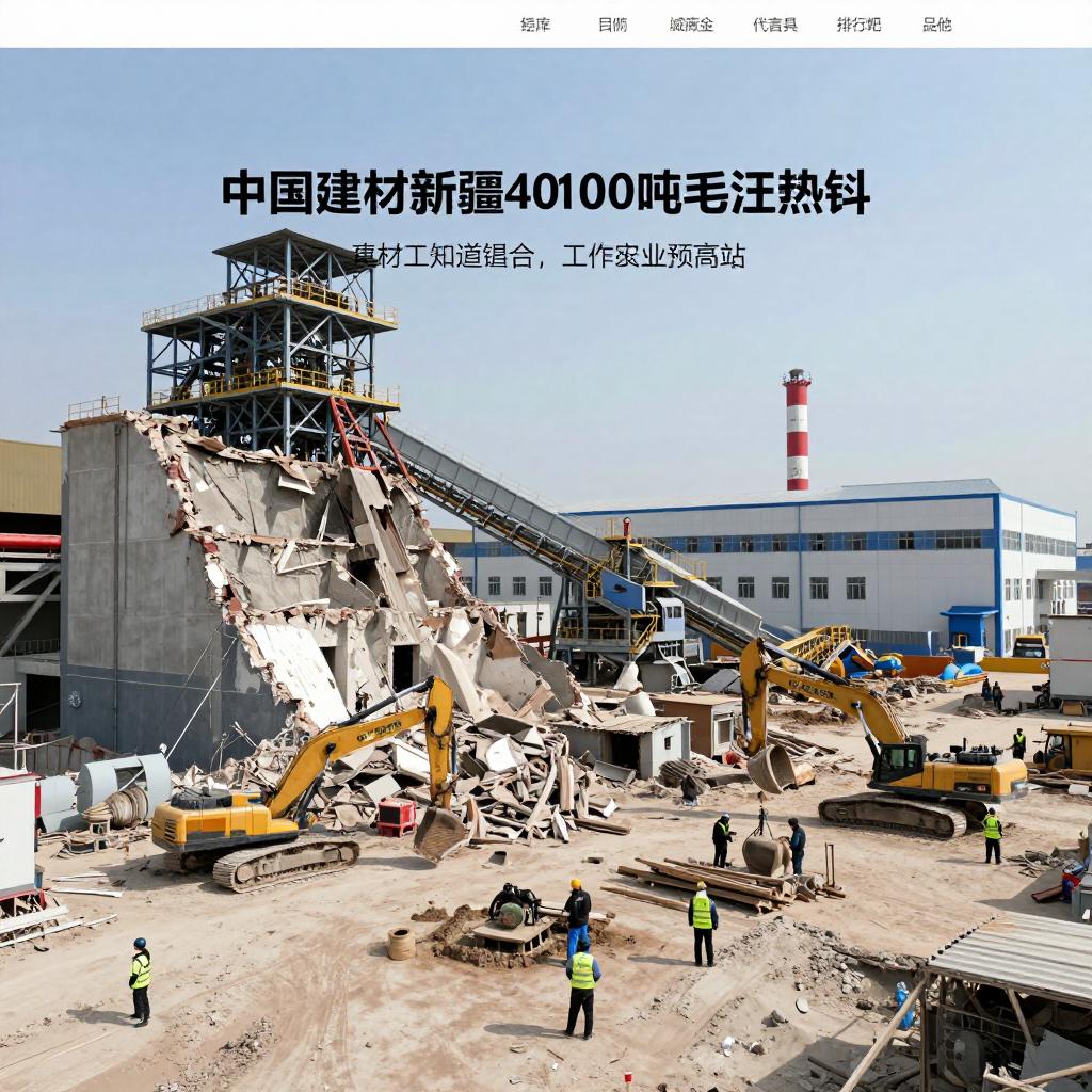 中国建材新疆一条4000t/d水泥熟料线拆除！