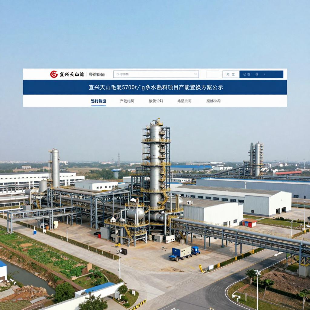 宜兴天山水泥5700t/d水泥熟料项目补充产能置换方案公示