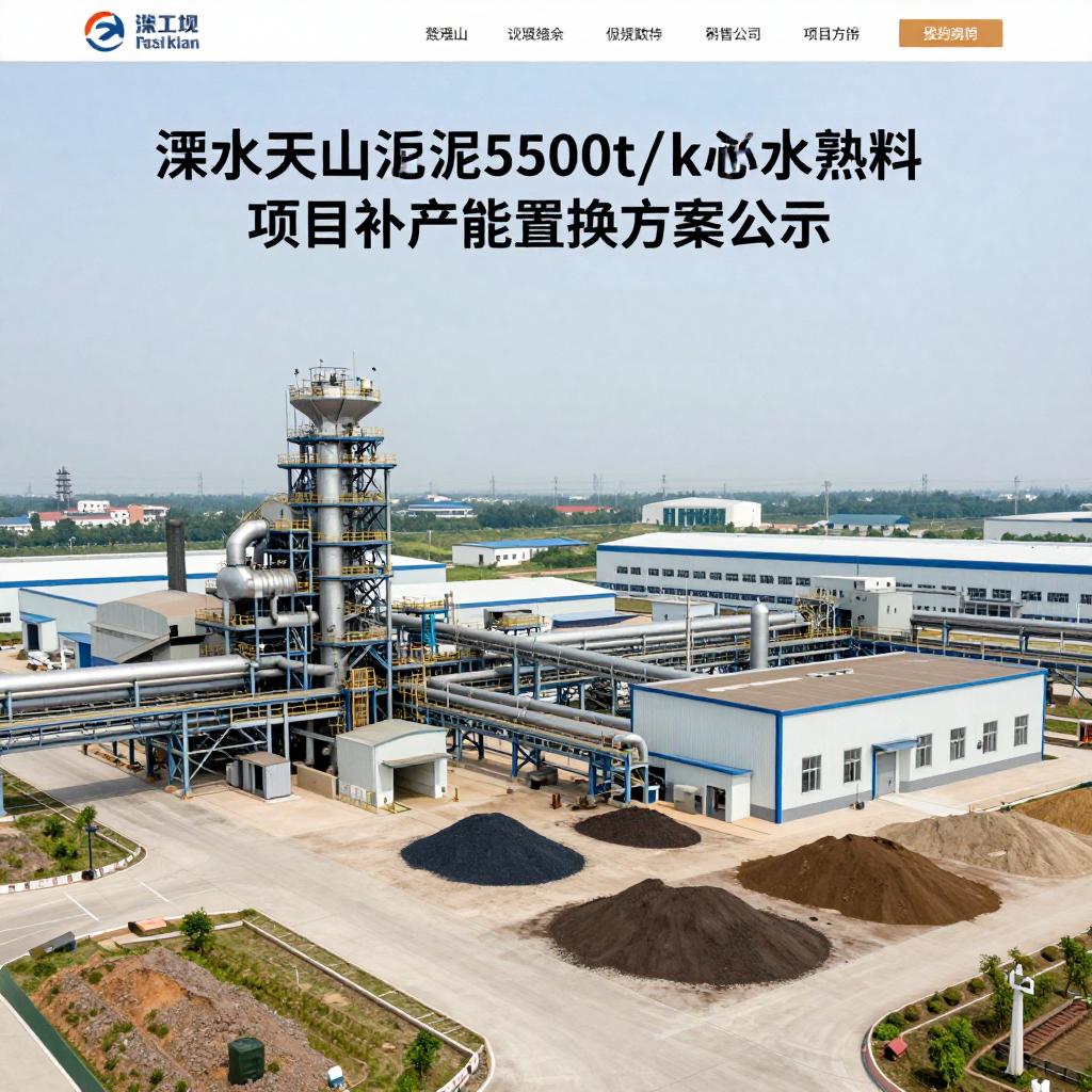 溧水天山水泥5500t/d水泥熟料项目补充产能置换方案公示