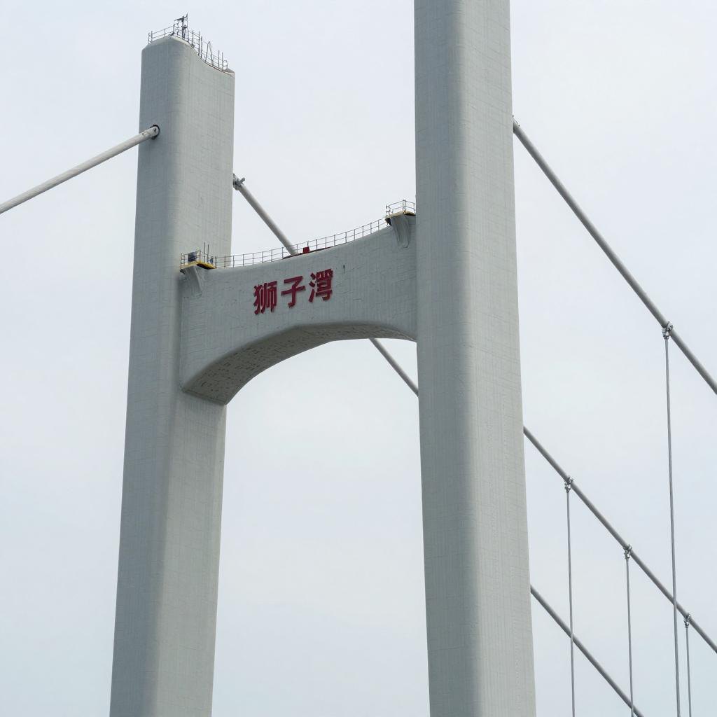 狮子洋通道主桥索塔建设高度突破200米 狮子洋通道主桥索塔建设高度突破200米第二张图