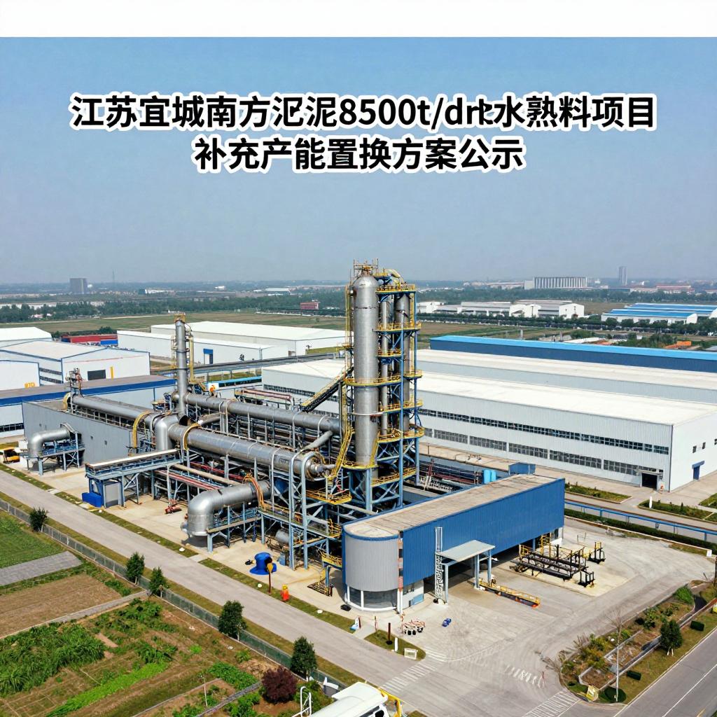 江苏宜城南方水泥8500t/d水泥熟料项目补充产能置换方案公示