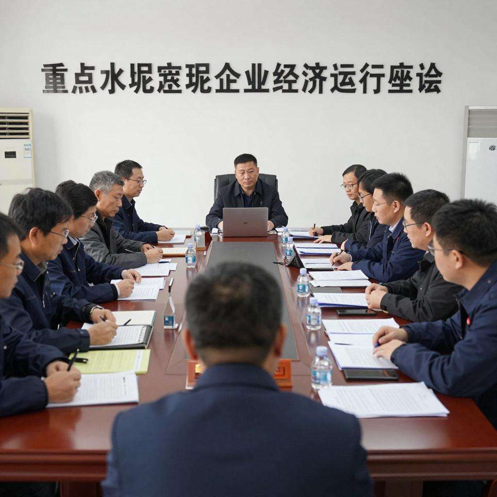 甘肃省建材协会召开重点水泥企业经济运行座谈会第一张图