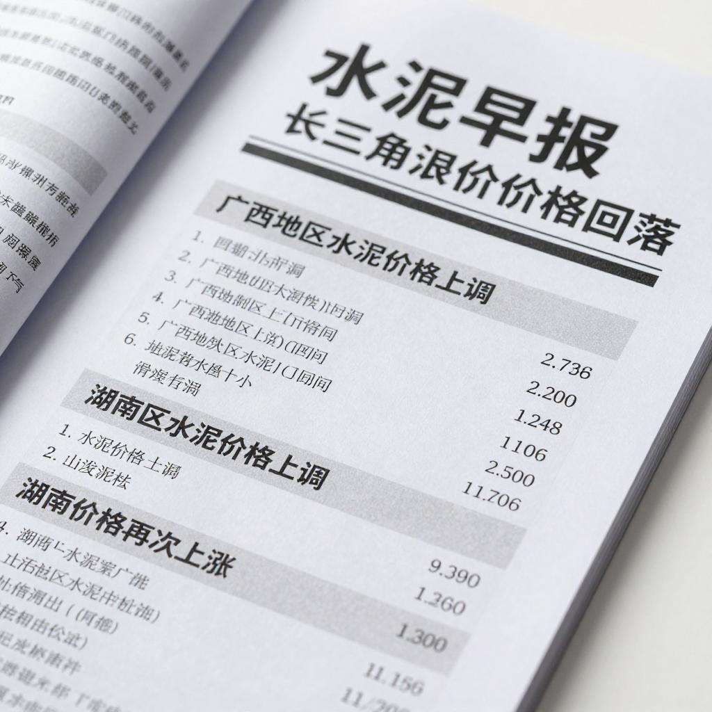 10.14水泥早报：长三角水泥价格回落；广西水泥价格上调；湖南水泥价格再涨第二张图