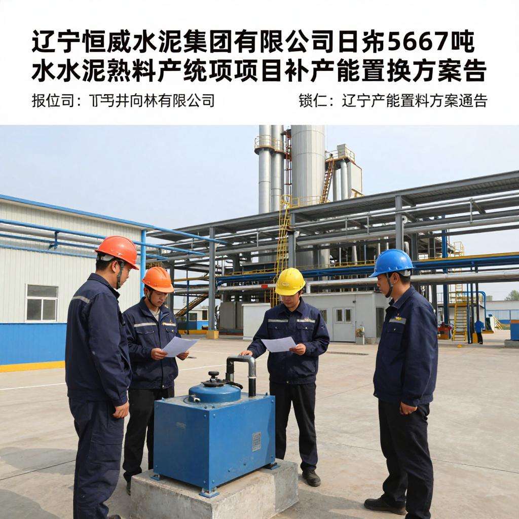 关于辽宁恒威水泥集团有限公司日产5667吨水泥熟料生产线项目补充产能置换方案的通告 关于辽宁恒威水泥集团有限公司日产5667吨水泥熟料生产线项目补充产能置换方案的通告第一张图