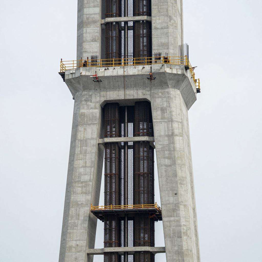 狮子洋通道主桥索塔建设高度突破200米 狮子洋通道主桥索塔建设高度突破200米第二张图