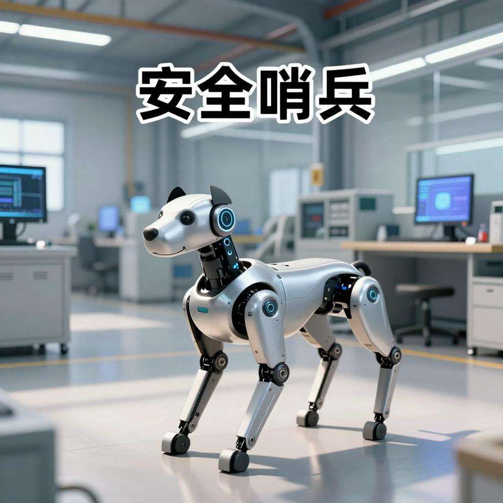 AI机器狗化身“安全哨兵” AI机器狗化身“安全哨兵”