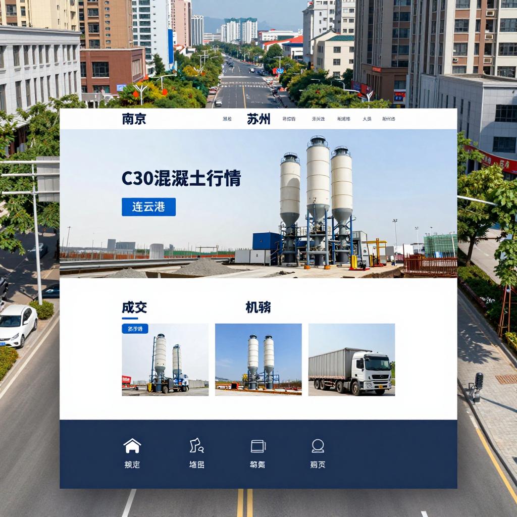 混凝土价格：南京、苏州、连云港...江苏省热门城市 C30混凝土行情一览