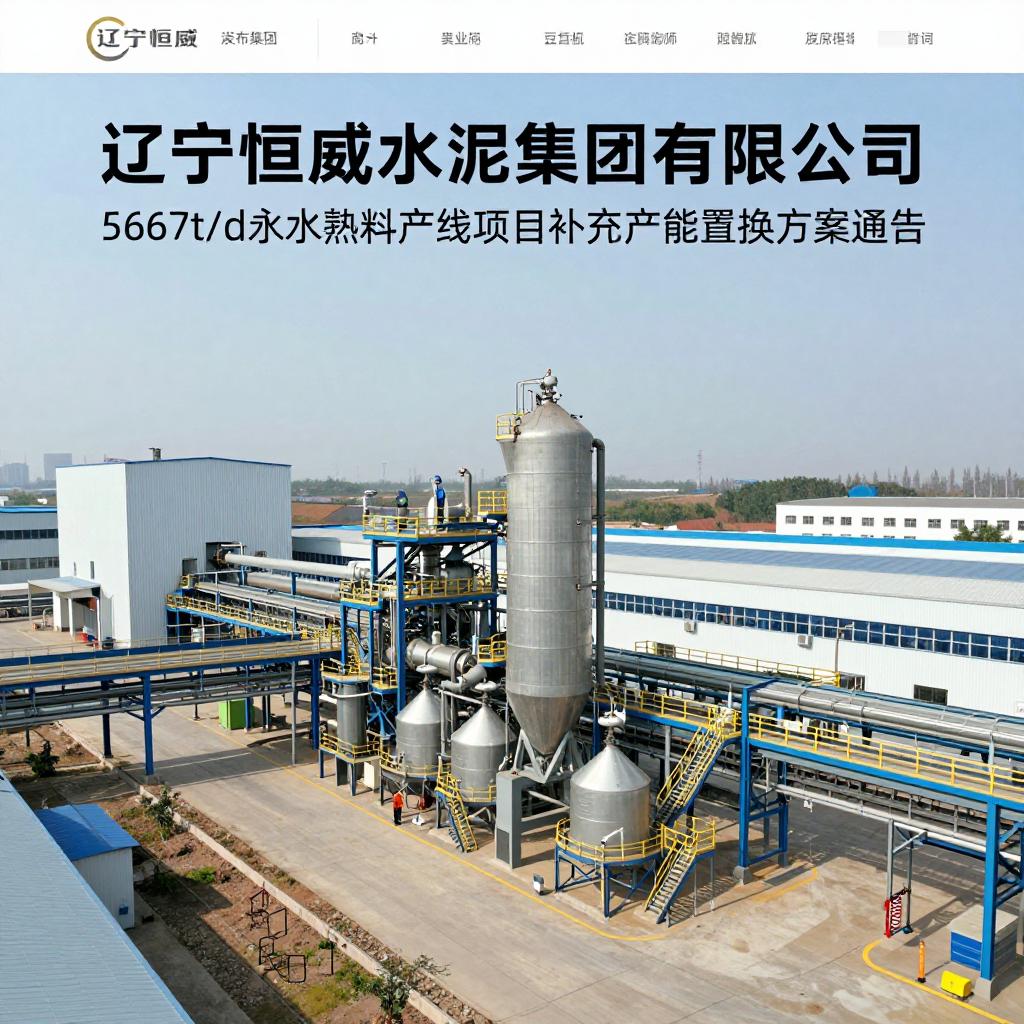 辽宁恒威水泥集团有限公司5667t/d水泥熟料生产线项目补充产能置换方案通告 辽宁恒威水泥集团有限公司5667t/d水泥熟料生产线项目补充产能置换方案通告