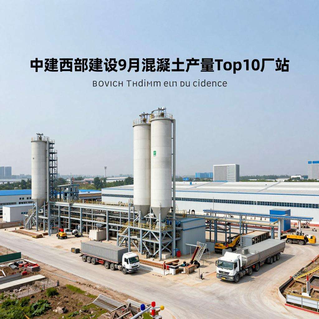 中建西部建设9月混凝土产量top10厂站榜单发布！