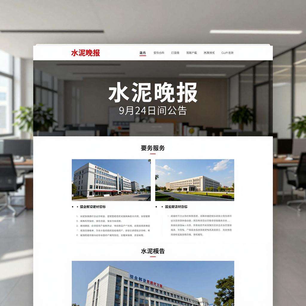9.25水泥晚报：国金解读建材目标；9月24日晚间公告；建材稳增长禁新产能
