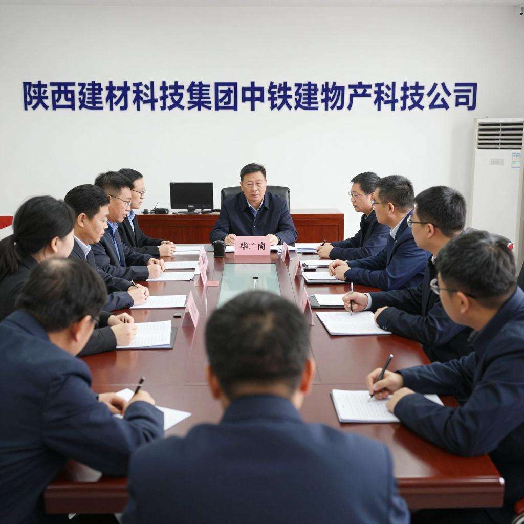 陕西建材科技集团：中铁建物产科技公司到华山营销公司交流座谈第一张图