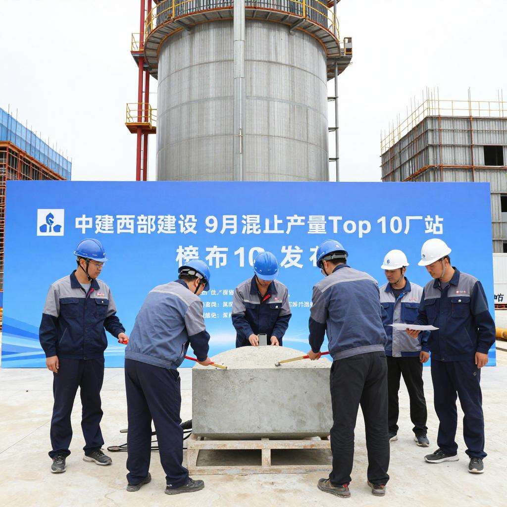 中建西部建设9月混凝土产量top10厂站榜单发布！第一张图