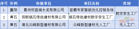 湖北3家水泥企业被拟认定为数字孪生工厂、无人工厂(图2)