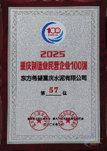 东方希望丰都水泥连续三年上榜“2025重庆制造业民营企业100强”(图2)