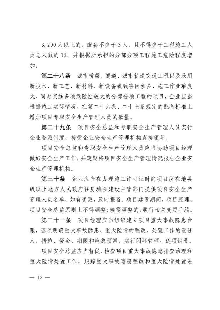 住建部公布人员配备标准：特、一级企业设置专职安全总监！项目经理是第一责任人！(图15)