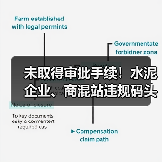 未取得审批手续!水泥企业、商混站违规码头被拆除 未取得审批手续!水泥企业、商混站违规码头被拆除