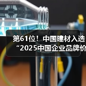 第61位！中国建材入选“2025中国企业品牌价值TOP100榜单”（图4）
