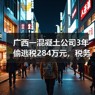 广西一混凝土公司3年偷逃税284万元，税务稽查追缴+罚款合计超530万（图2）