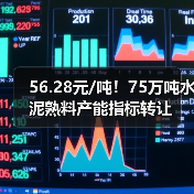 56.28元/吨！75万吨水泥熟料产能指标转让（图3）