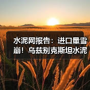 水泥网报告：进口量雪崩！乌兹别克斯坦水泥进口量下降近90%（图3）