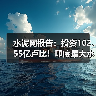 水泥网报告：投资102.55亿卢比！印度最大水泥企业将再增2280万吨产能（图1）