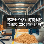混凝土价格：海南省热门地区 C30混凝土行情一览（图1）